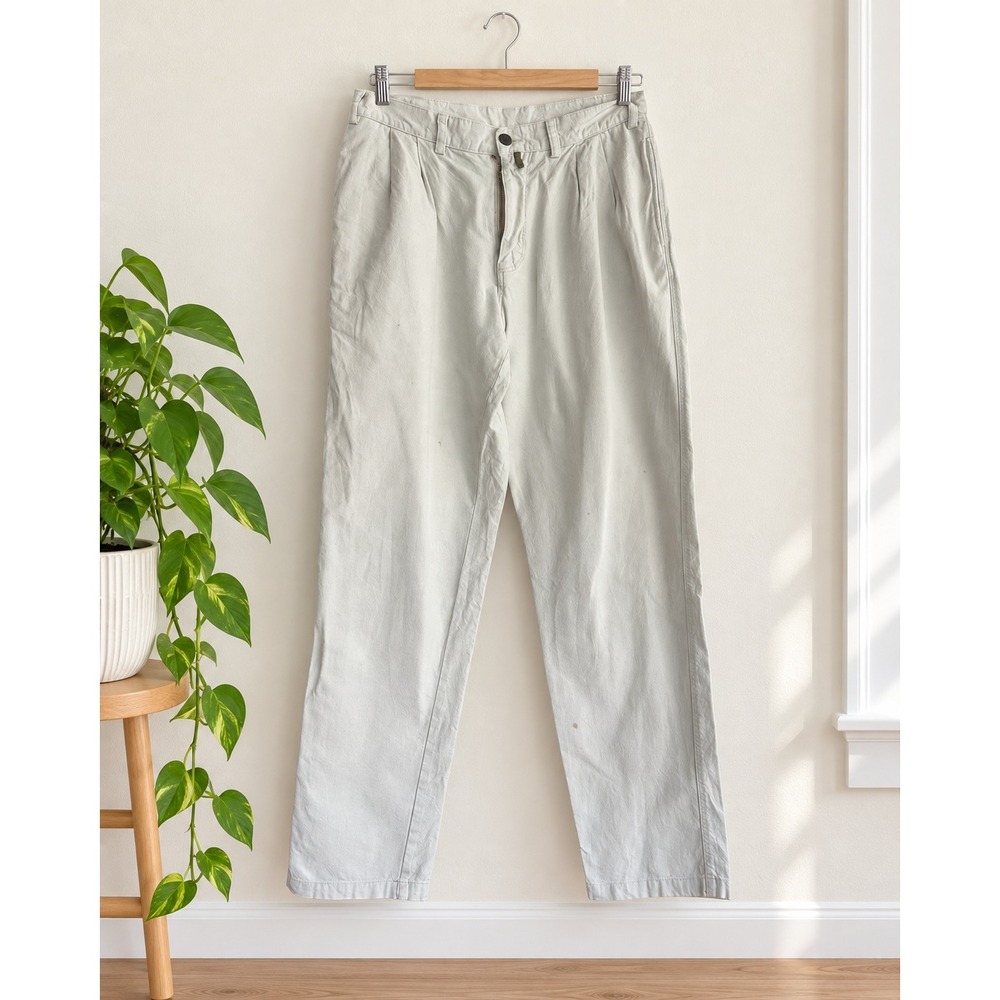 Vintage Patagonia Pleated Organic Cotton Chino Pants 30 High Waist 90s Gorpcore